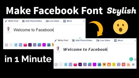 How To Write In Stylish Font On Facebook Change Facebook Font