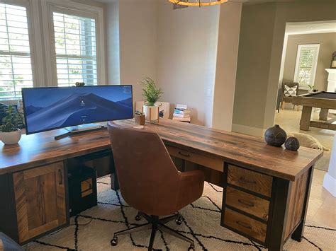 L Shaped Office Desk Layout