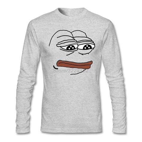 Pepe The Frog Tshirt Maker Males Music Theme Tees Spring Mens Autumn
