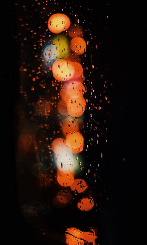 Glare Bokeh Lights Drops Glass Wet Hd Phone Wallpaper Peakpx