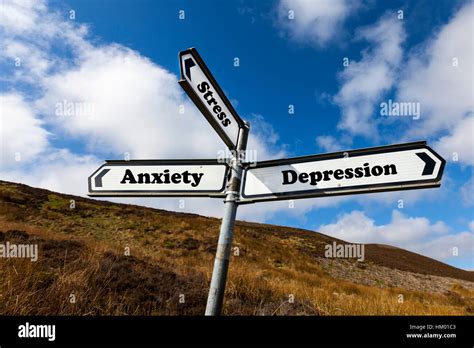 Depression Anxiety Stress Concept Sign Worry Despair Mental Health