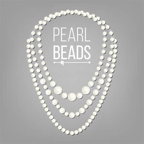 Pearl Necklace Vector Jewel String Elegant Luxury Decoration