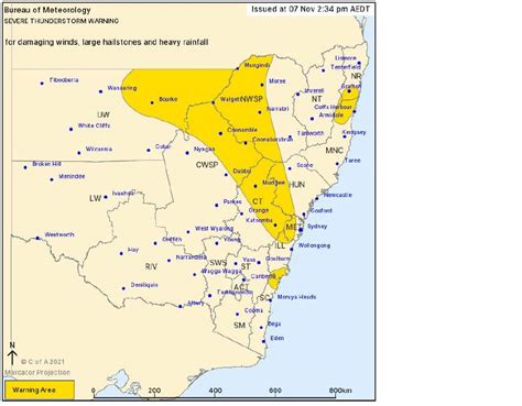 Severe Thunderstorm Warning For Parts Of The Central Tablelands North