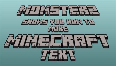 Contest Entry Minecraft Style Font With Photoshop Minecraft Blog