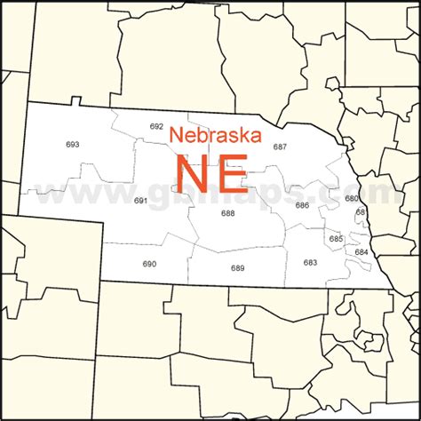 Nebraska Zip Code Map Gadgets 2018 Gambaran