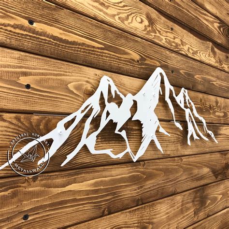 Metal Wall Art Mountains Steel Home Decor Mountain Art Metal Etsy