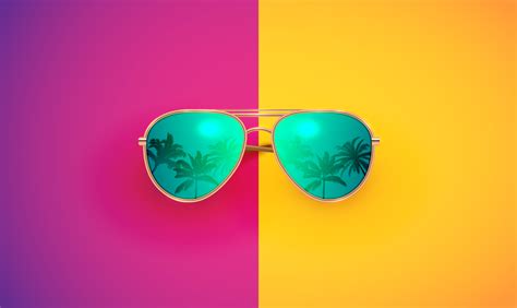 realistic vector sunglasses on a colorful background vector illustration 449307 vector art at