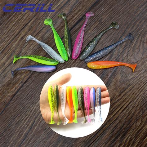 Cerill 10 Adet 5cm 7cm Yumu Ak Bal K L K Cazibesi T Kuyruk Grub Bait