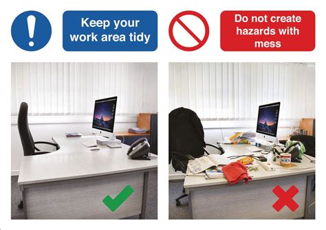 Keep Your Work Area Tidy Do Don T Visual Signs Seton Uk