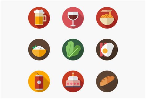Icons Free Vector Color Food Icon Vector Png Transparent Png