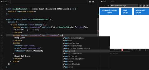 Material Ui Button Onclick And More Events With Typescript Smart