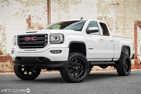 Lifted 2016 Gmc Sierra 1500 With 22×10 Mo962 Wheels And 7 Inch Rough