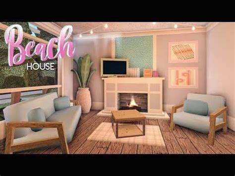 Modern beach house 20k youtube, bloxburg: BLOXBURG| Modern Beach House | House Build | 1000 | House ...