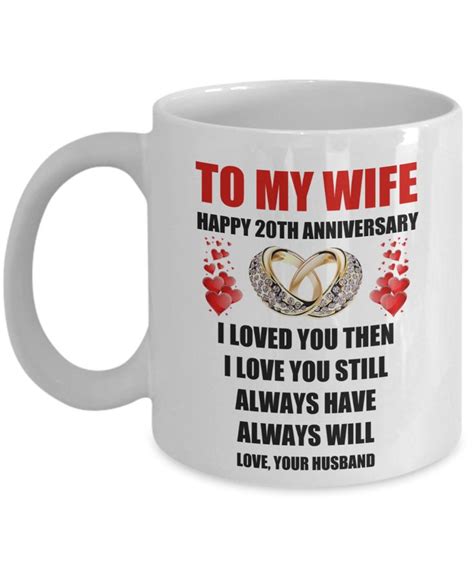 20 Year 20th Wedding Anniversary Marriage T For Wife Her Women From