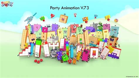 Numberblock Party Animation V73 Youtube