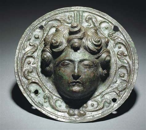Roman Shield Boss Umbo With A Female Head Decoration Rome Romans