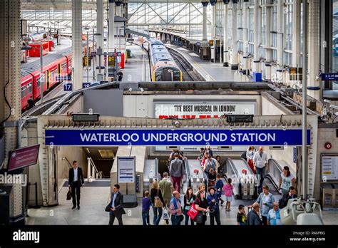 Entrance To Waterloo Underground Station Inside Waterloo Railway