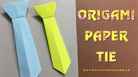 How to make a father's day shirt card? How To Make A Paper Neck-tie / Easy craft tutorial for ...