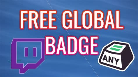 Selecting this option will hide the chat pane. FREE GLOBAL TWITCH BADGE - YouTube