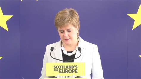 Gb Nicola Sturgeon Launches Snp S European Election Campaign Youtube