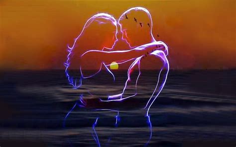 Download Couple Romantic Love Digital Art Wallpaper