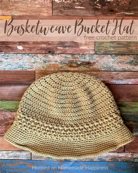 Basketweave Bucket Hat Crochet Pattern Cal For A Cause Hooked On