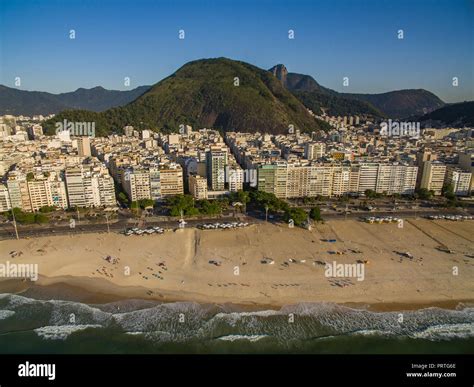 The Famous Copacabana Beach In Rio De Janeiro Brazil South America