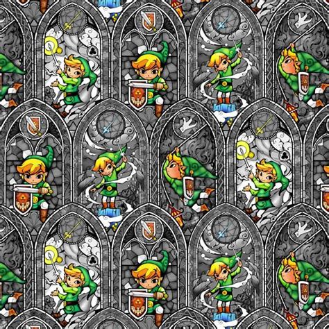 Legend Of Zelda By The Yard Zelda Fabric Wind Waker Nintendo Quilt