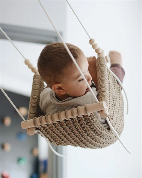 Baby Swing Kids Swing Crochet Handmade Baby Swing Chair Hammock