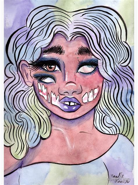 Zombie Girl Poster For Sale By Noelle Fawn Redbubble