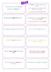 Make Or Do Speaking Cards ESL Worksheet By Marta Veiga