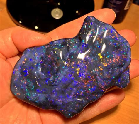 Beautiful Black Opal Minerals And Gemstones Rocks And Gems Rocks