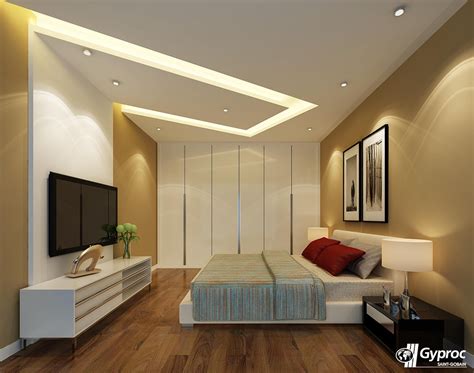 This design highlights the ceiling as much as it does the room, but without looking ostentatious. 11+ Brilliant False Ceiling Commercial Ideas | Bedroom ...