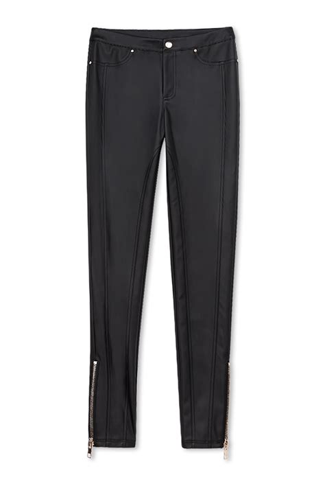 Lyst Forever 21 Tough Girl Faux Leather Skinny Pants In Black