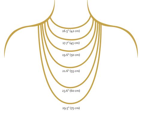 Necklace Size Guide Rafael Jewelry Designer