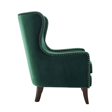 Rosco Velvet Accent Chair Emerald Green By Steve Silver Furniture