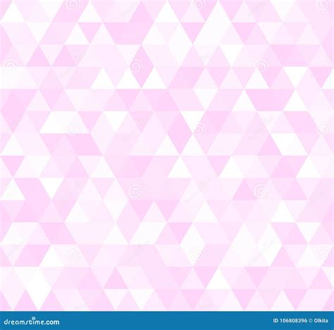 Seamless Pink Abstract Pattern Geometric Print Composed Of Triangles