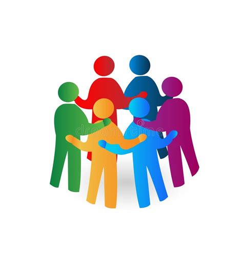 Teamwork Meeting People Logo Stock Vector Image 35500986
