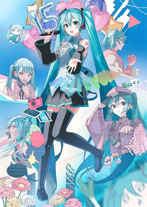 Hatsune Miku Hachune Miku And Aimaina Vocaloid And More Drawn By O Rokumaruni Danbooru