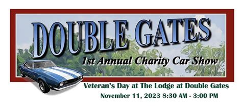 1st Annual Charity Car Show The Lodge At Double Gates Llc Calvert
