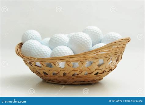 A Basket Of Golf Ball Stock Photo Image Of Leisure Golf 19153970