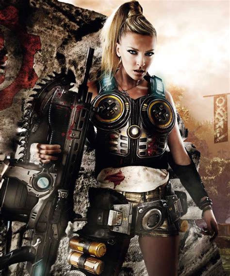 Video Game Cosplay Gears Of War Anya Stroud Cosplay FHM Magazine