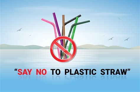 Say No To Plastic Straws Straw Sayings Drinking