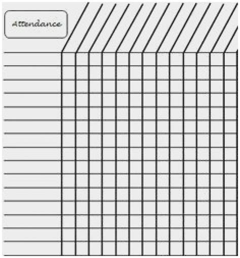 Attendance Chart Childrens Church Attendance Chart Sunday Free