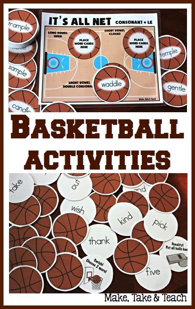 Basketball Themed Activities For Phonics And Sight Words