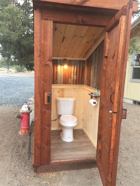 Outdoor Bathroom With Toilet