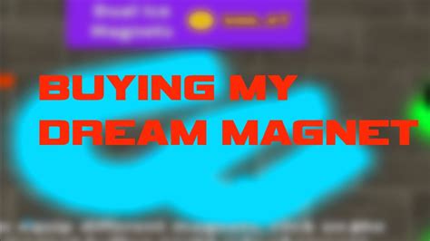 Buying My Dream Magnet In Roblox 🚀 Space Magnet Simulator ⚡ Youtube