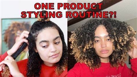 One Product Styling Routine Lazy Natural Hair Routine For 3c Hair