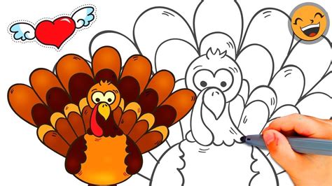 Thanksgiving Turkey Drawing Free Download On Clipartmag