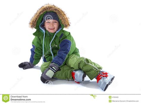 Boy In Winter Clothing Stock Photo Image Of Season